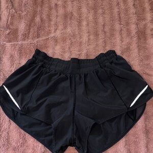 Black Women's lulu hotty hotty shorts. Size 8, fits between 6/8 tho!